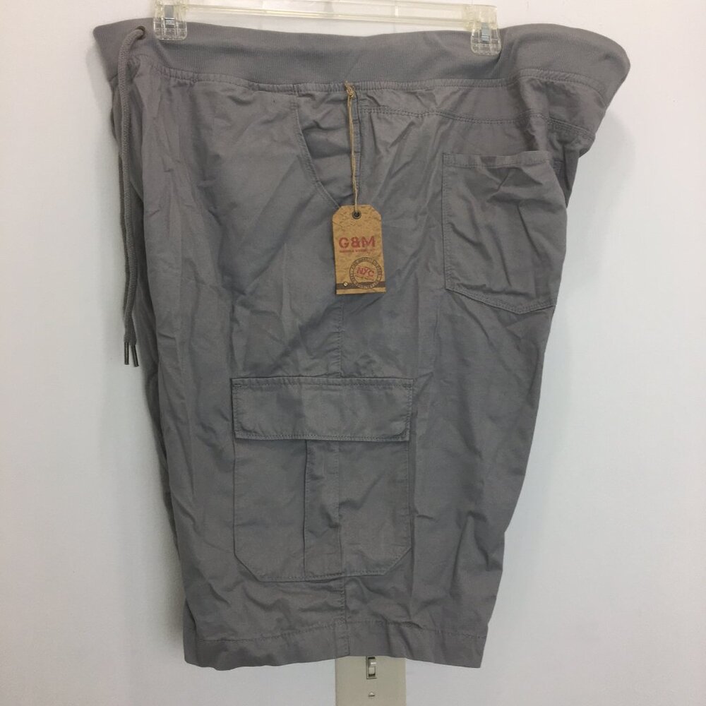 G & M Rugged & Washed Out Mens Shorts 48 Gray NEW